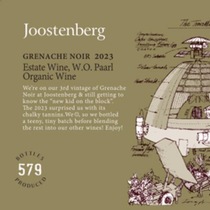 Small Batch Collection Grenache Label